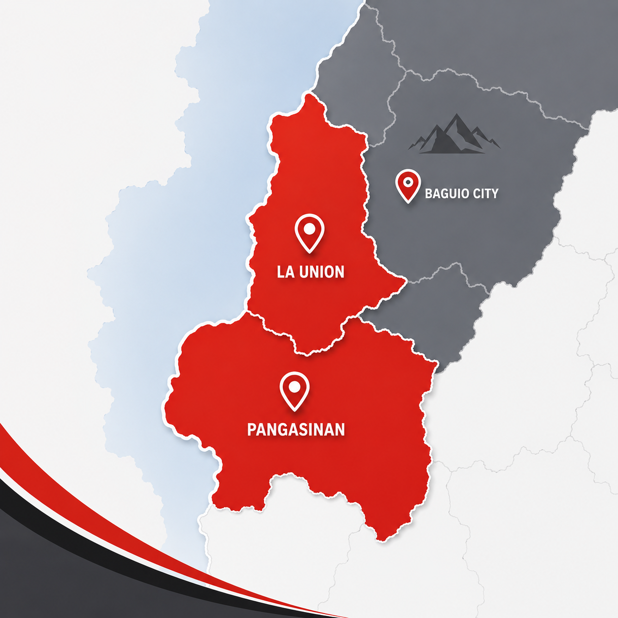 Prime Solutions coverage areas in La Union, Baguio, and Pangasinan