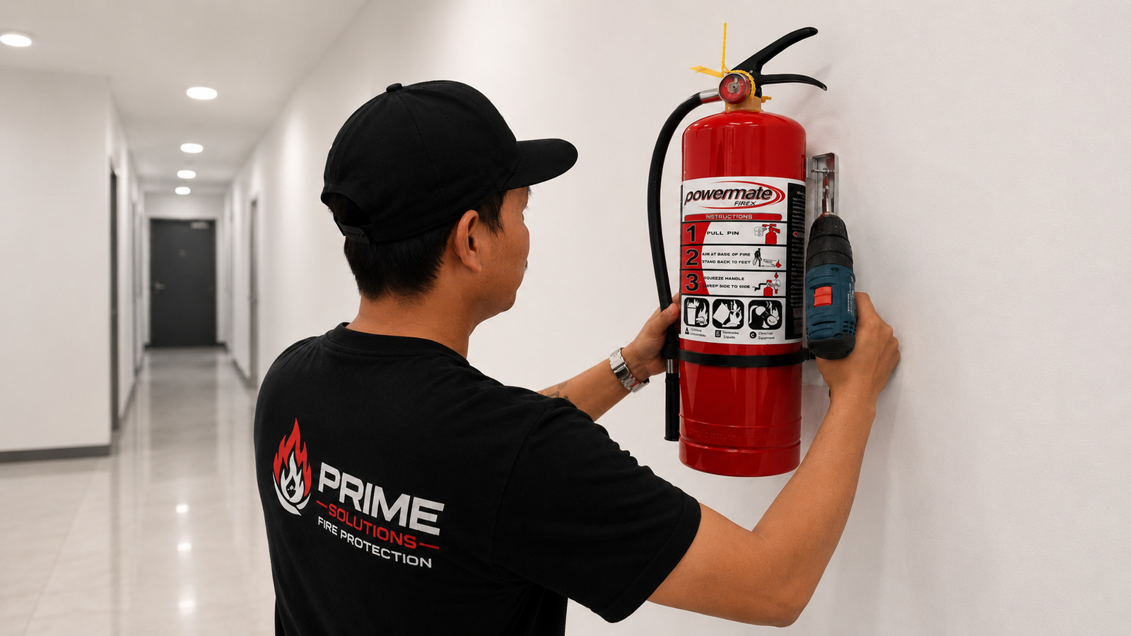 Fire extinguisher compliance support