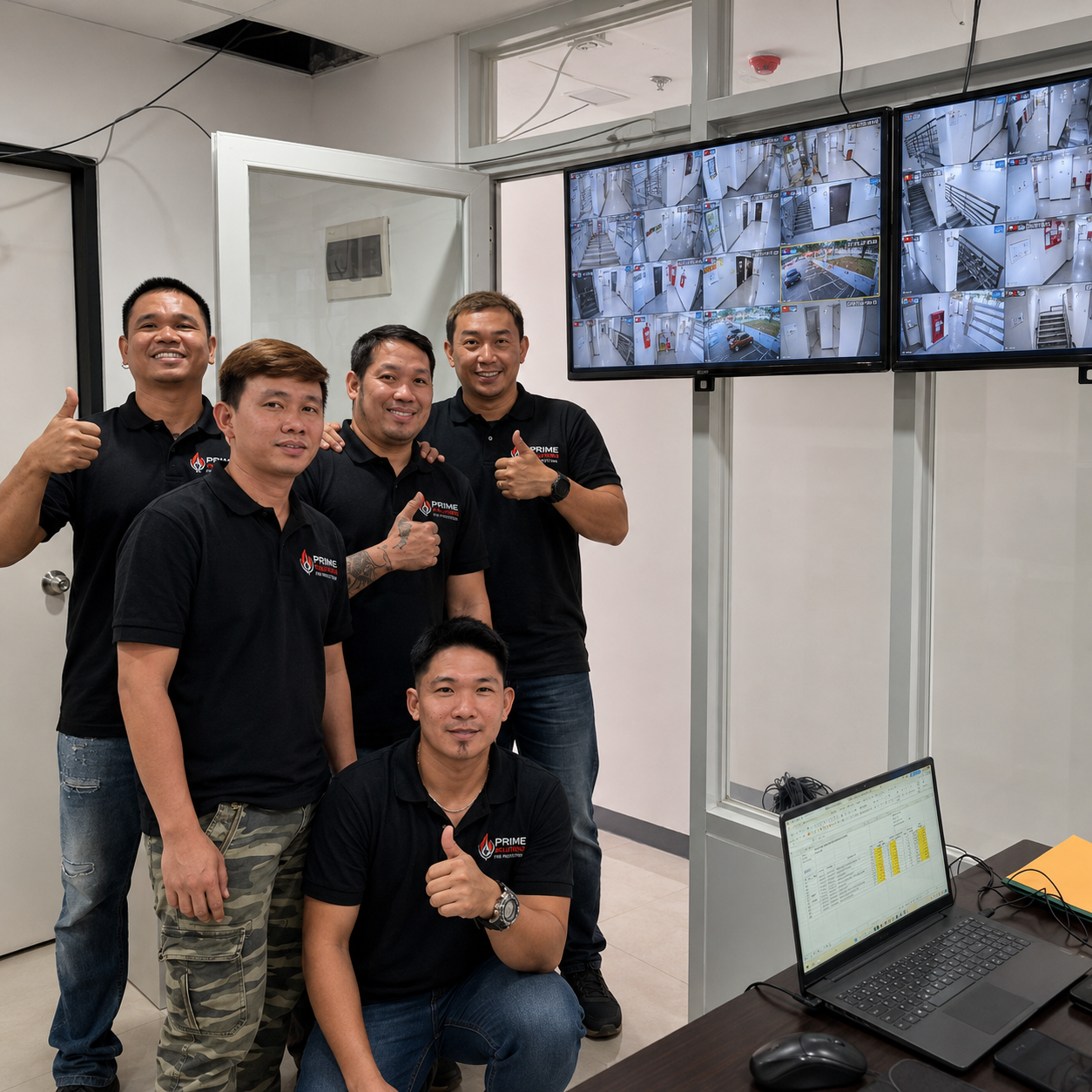Prime Solutions technical team at work